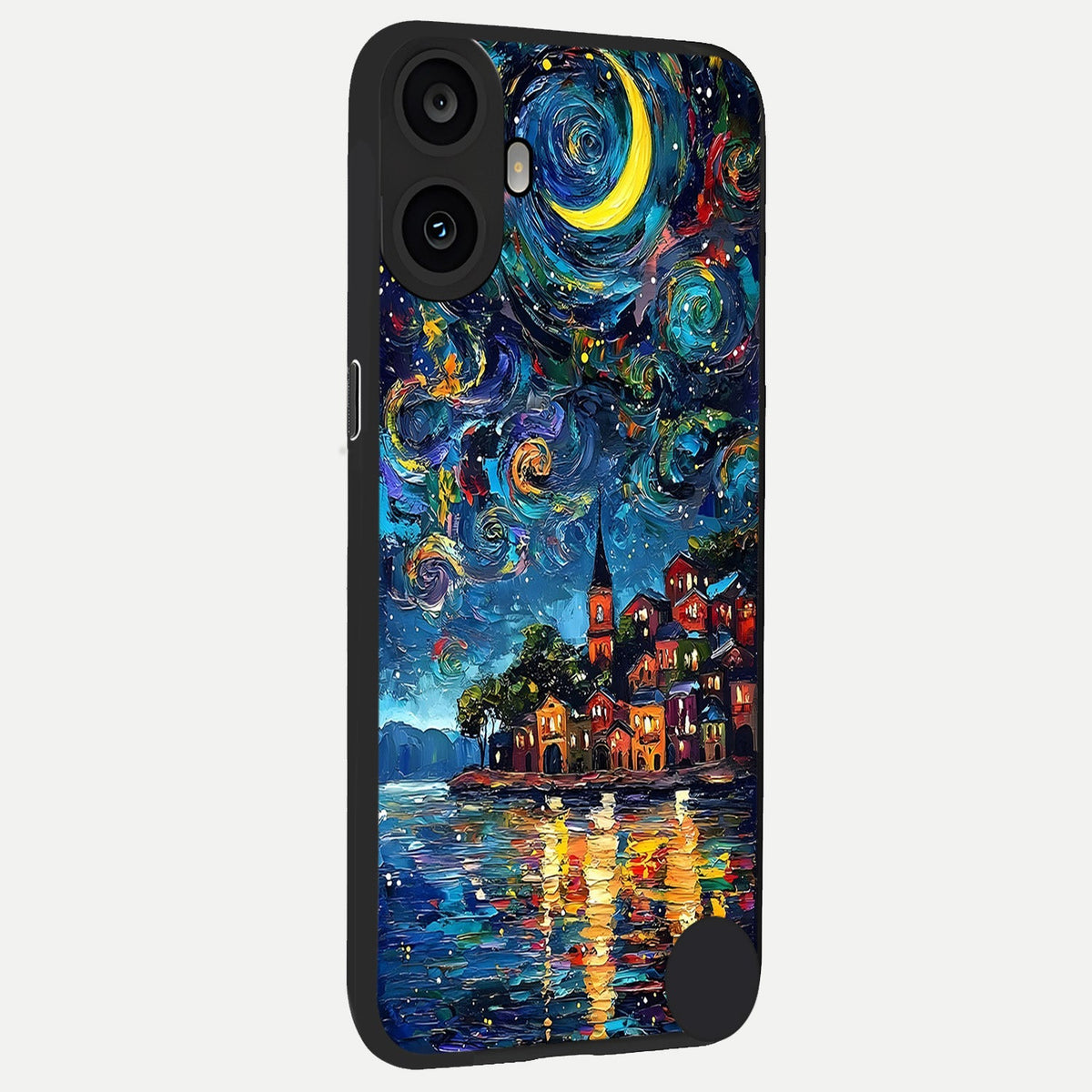  Moonlight Harbor Glow back cover For CMF Phone 1 slim fit glass case with vibrant aesthetic design