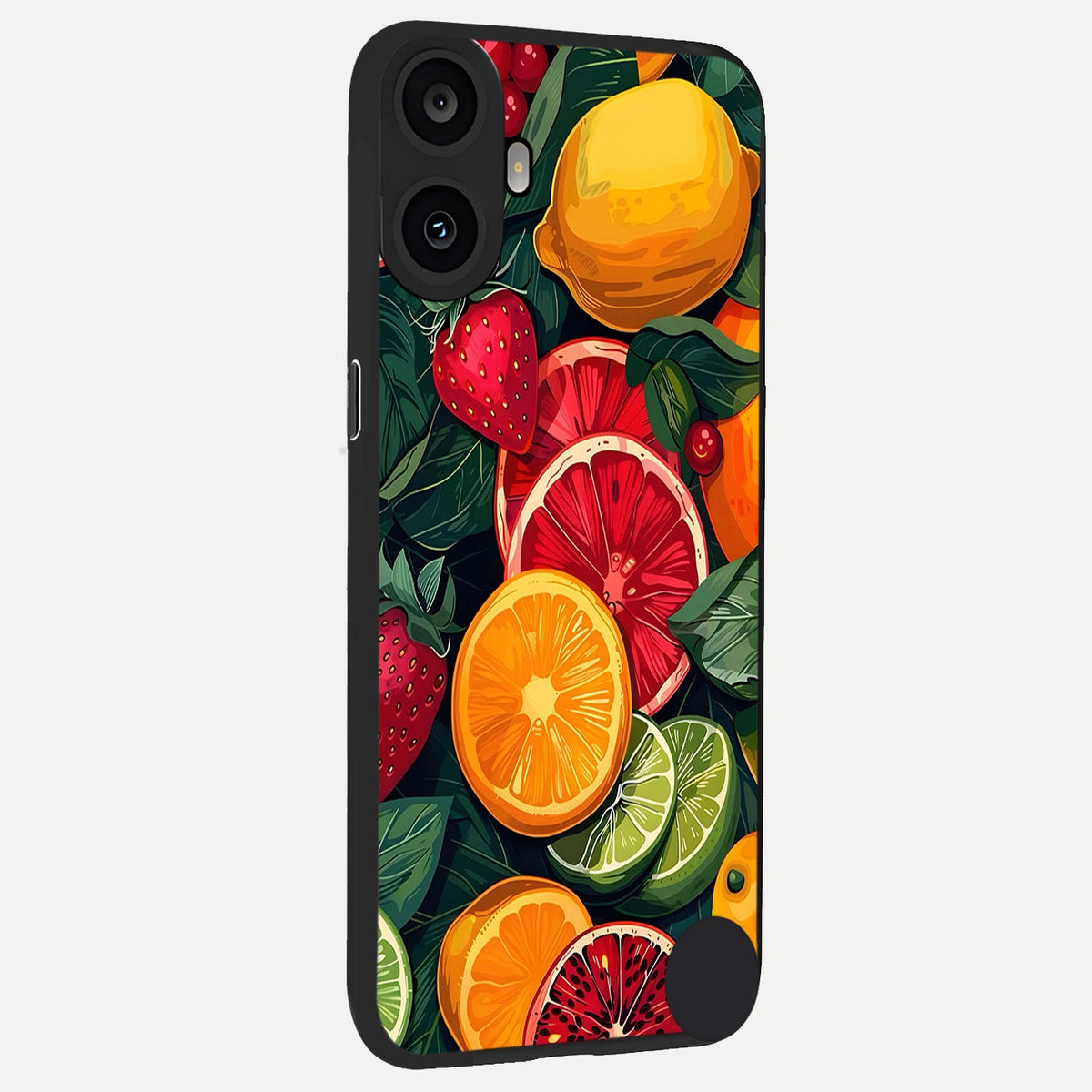  Multiple Fruits back cover For CMF Phone 1 slim fit glass case with vibrant aesthetic design