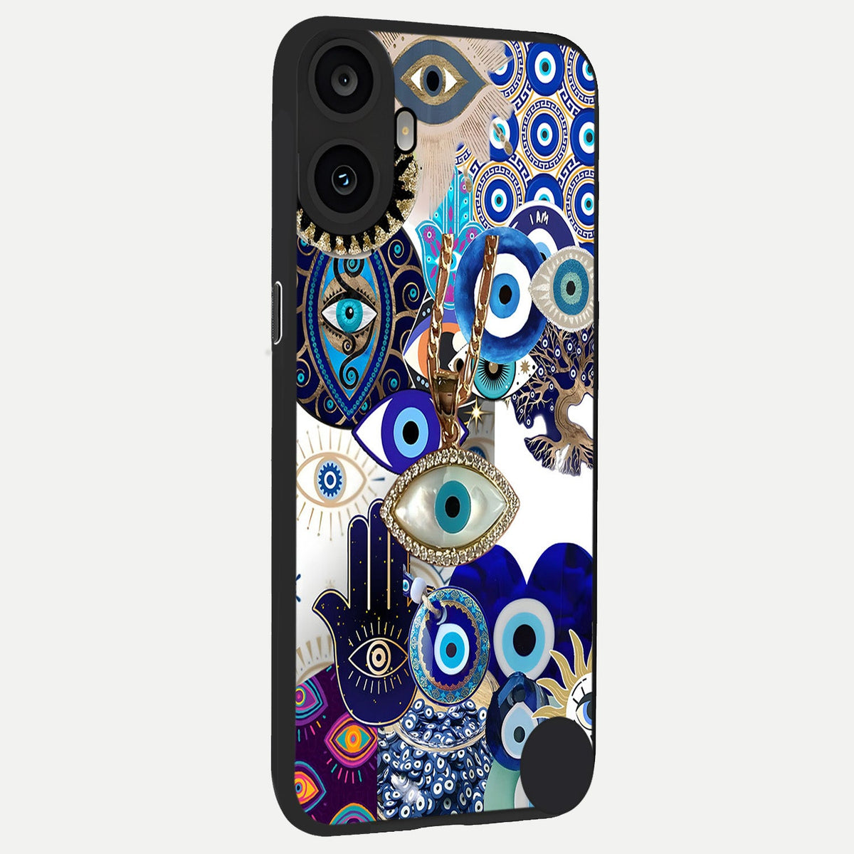  Mystic Charm Eye back cover For CMF Phone 1 slim fit glass case with vibrant aesthetic design