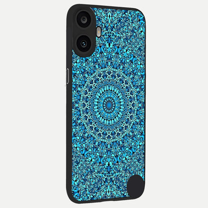  Ocean Bloom Mandala back cover For CMF Phone 1 slim fit glass case with vibrant aesthetic design