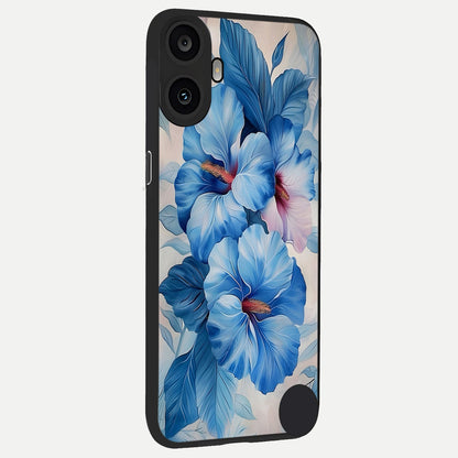  Ocean Hibiscus Grace back cover For CMF Phone 1 slim fit glass case with vibrant aesthetic design