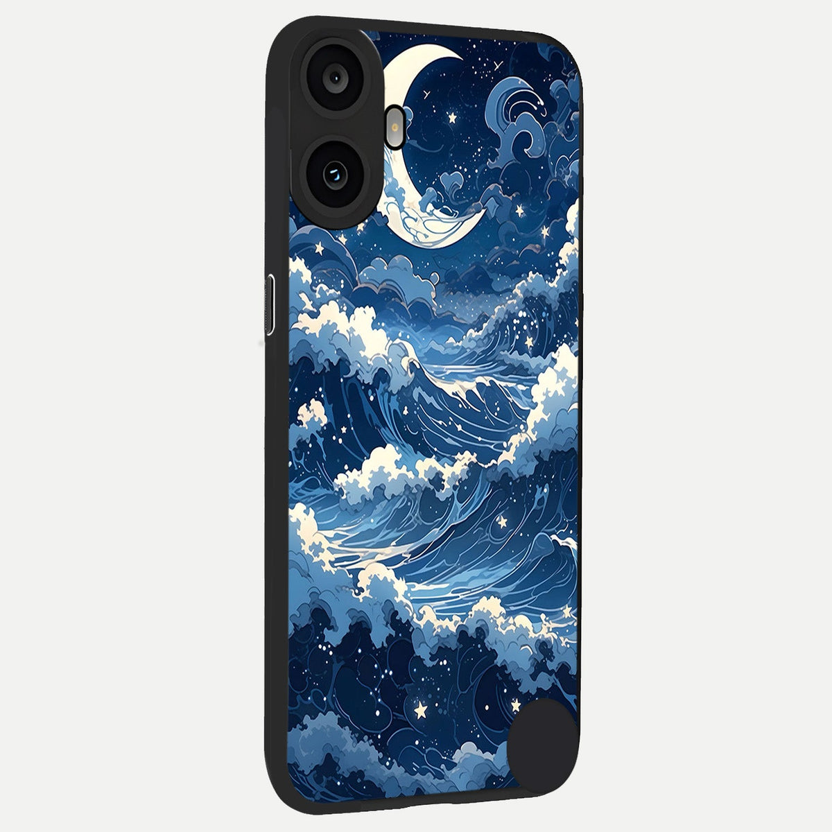  Ocean Moon Waves back cover For CMF Phone 1 slim fit glass case with vibrant aesthetic design