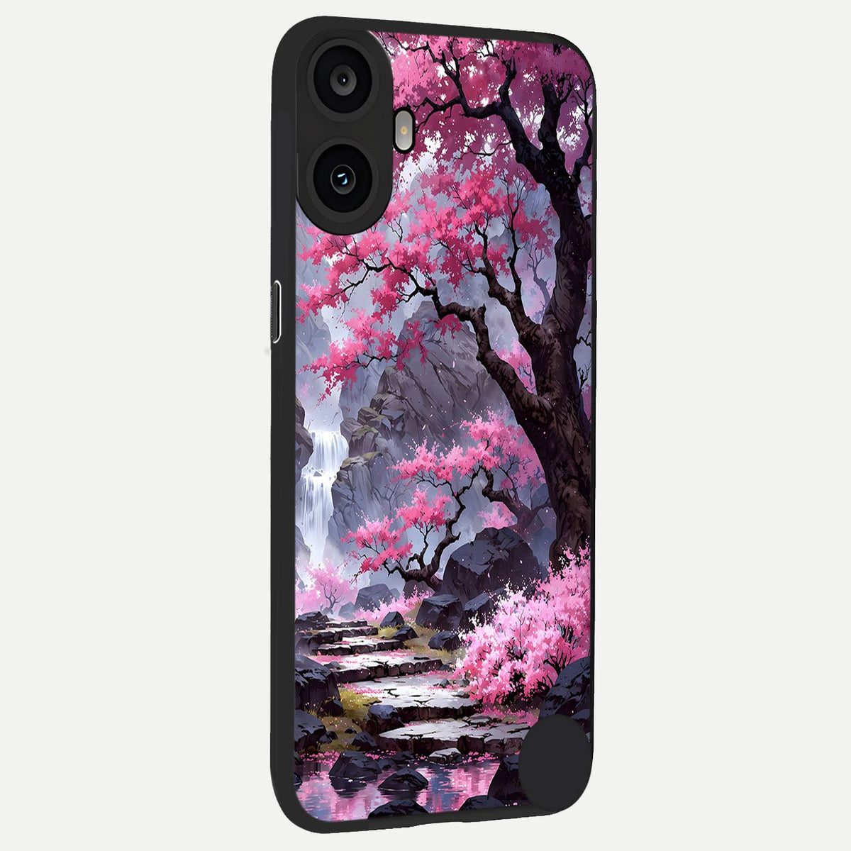  Pink Sunflower Glow back cover For CMF Phone 1 slim fit glass case with vibrant aesthetic design