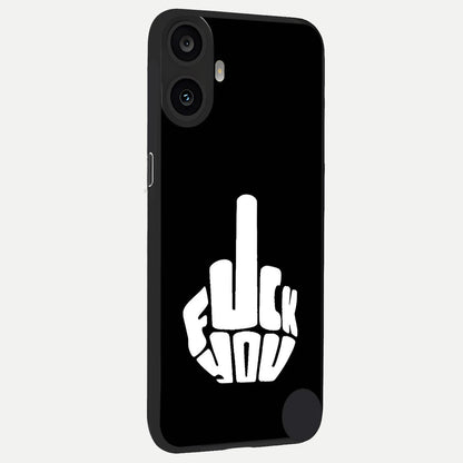  Rebel Mode On back cover For CMF Phone 1 slim fit glass case with vibrant aesthetic design