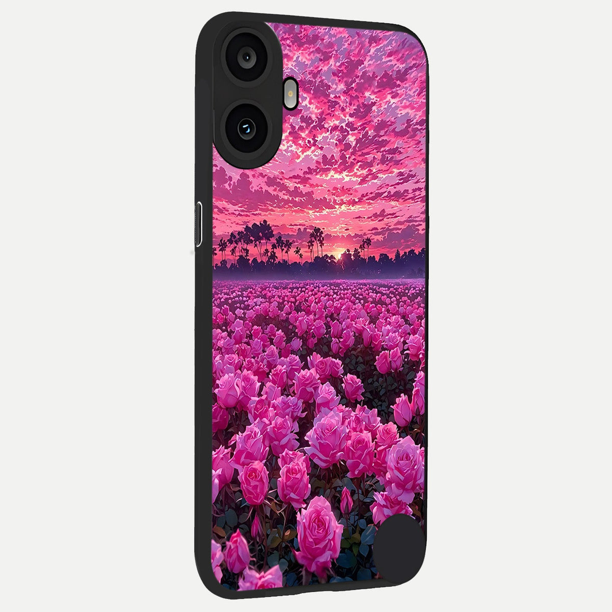  Rose Sunset Valley back cover For CMF Phone 1 slim fit glass case with vibrant aesthetic design