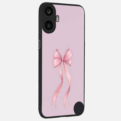  Soft Blush Bow back cover For CMF Phone 1 slim fit glass case with vibrant aesthetic design