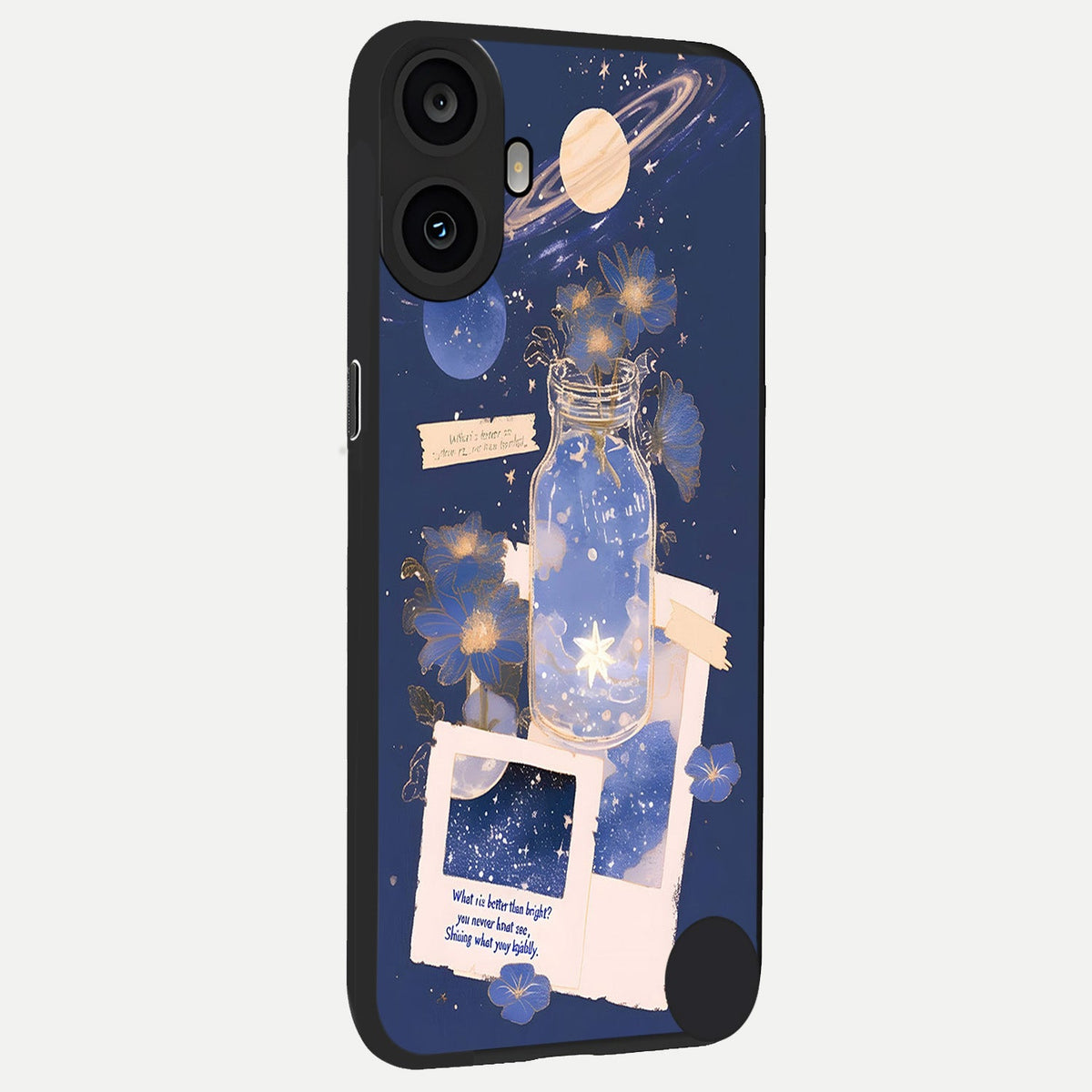  Starlit Cosmic Jar back cover For CMF Phone 1 slim fit glass case with vibrant aesthetic design