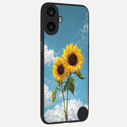  Sunlit Daisy Glow back cover For CMF Phone 1 slim fit glass case with vibrant aesthetic design