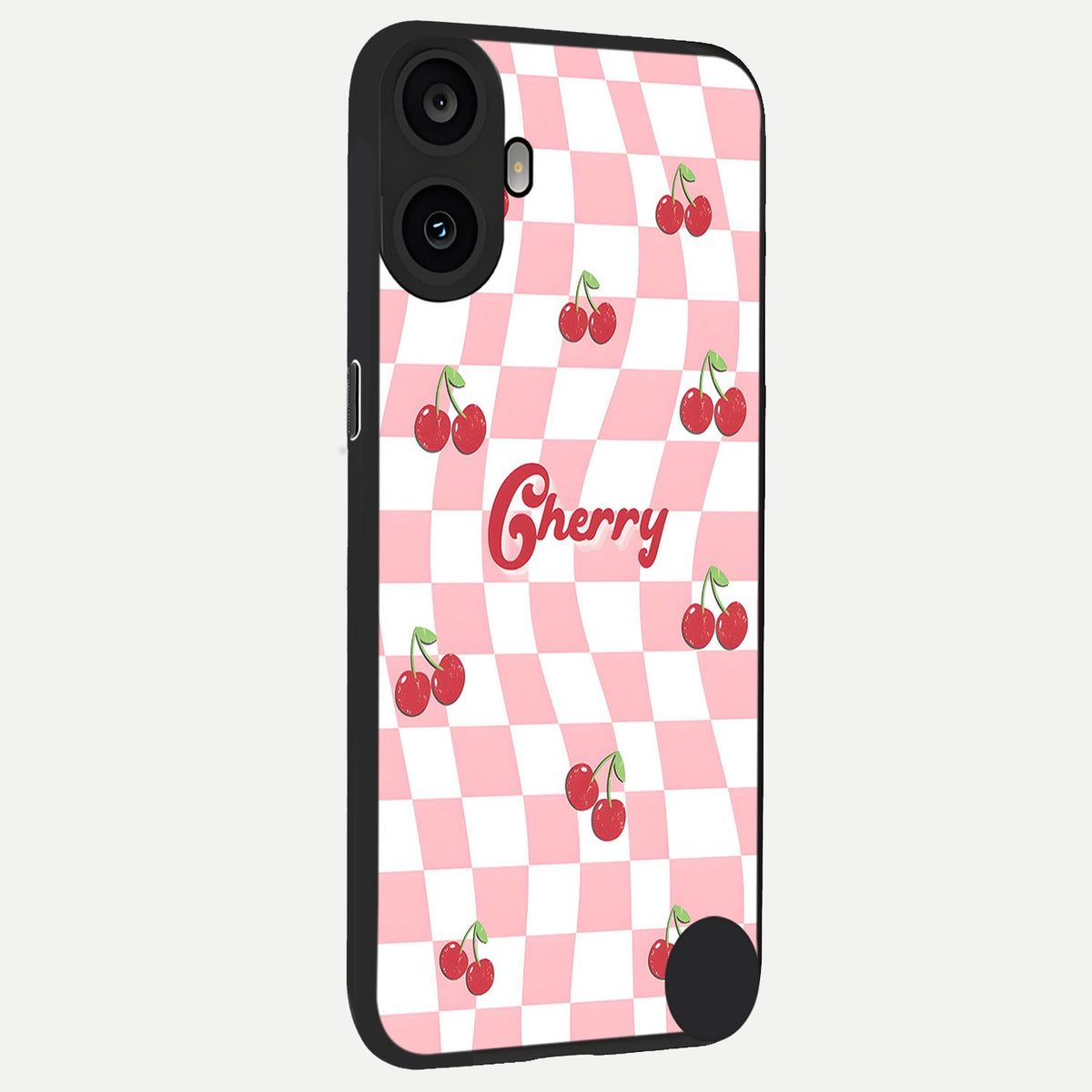  Sweet Cherry Vibes back cover For CMF Phone 1 slim fit glass case with vibrant aesthetic design