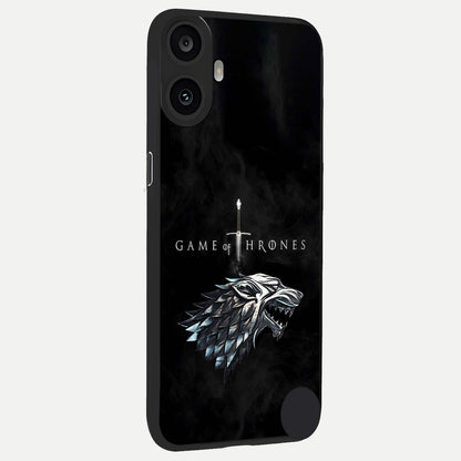  Throne Wolf Legacy back cover For CMF Phone 1 slim fit glass case with vibrant aesthetic design