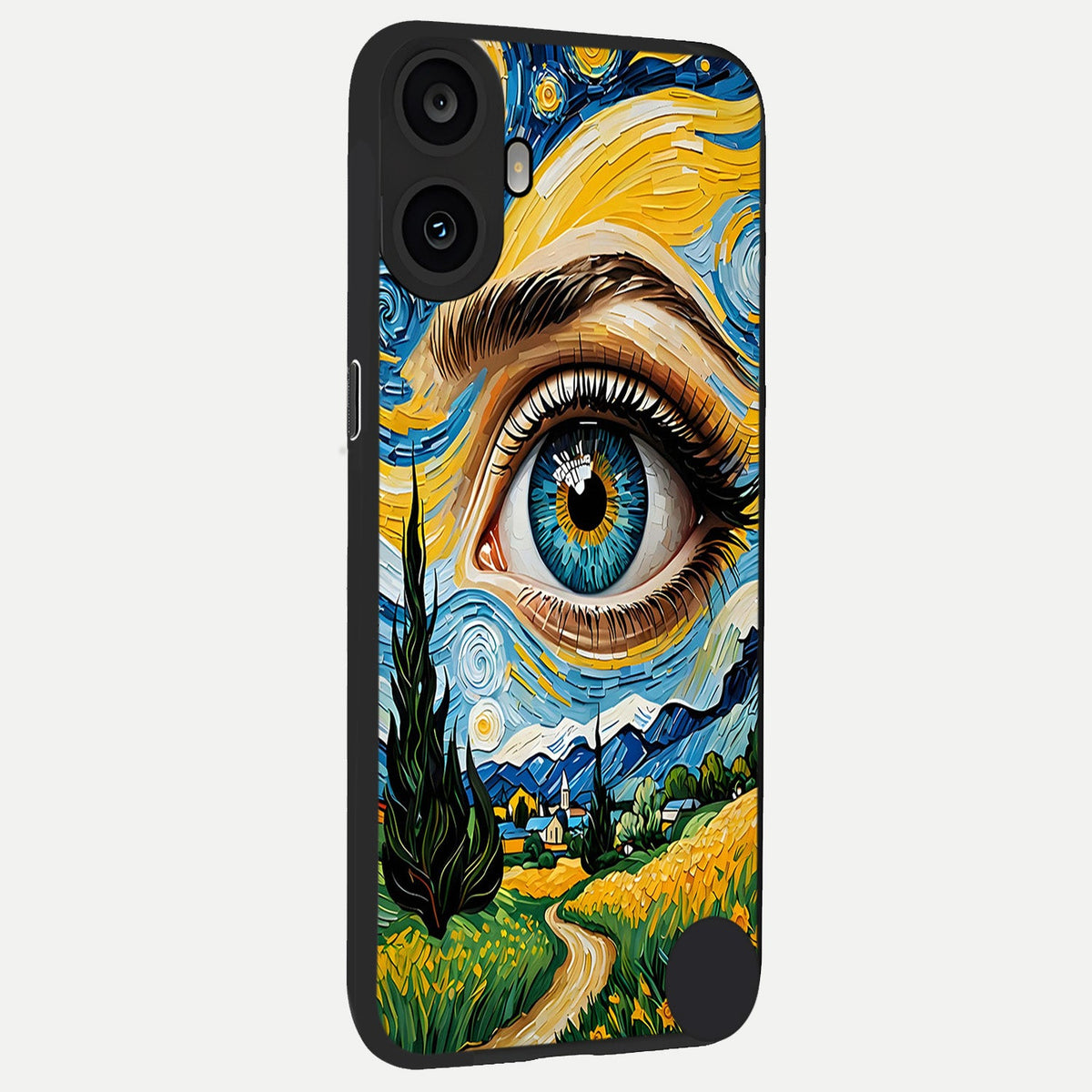  Van Gogh Eye back cover For CMF Phone 1 slim fit glass case with vibrant aesthetic design