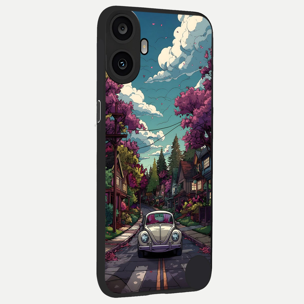  Vintage Street Drive back cover For CMF Phone 1 slim fit glass case with vibrant aesthetic design