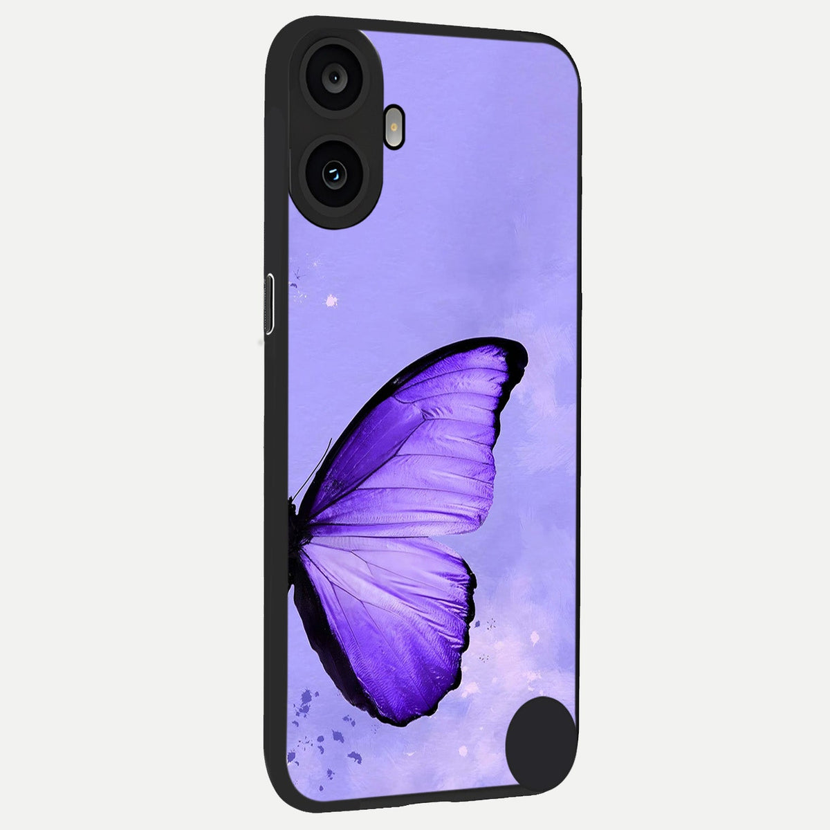  Violet Dream Wing back cover For CMF Phone 1 slim fit glass case with vibrant aesthetic design