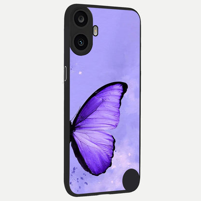  Violet Dream Wing back cover For CMF Phone 1 slim fit glass case with vibrant aesthetic design