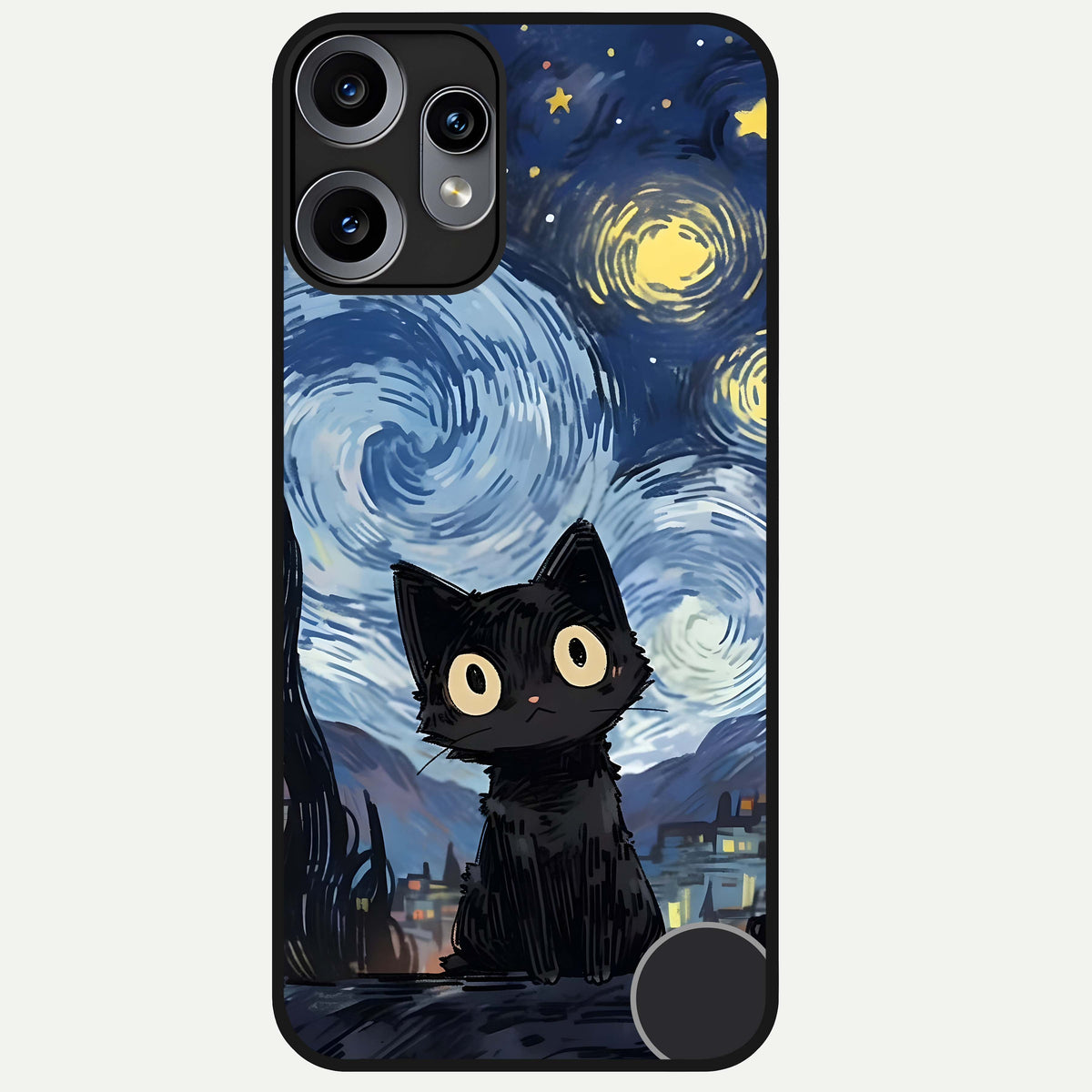  Van Gogh Cat Glass Case For Nothing Cmf Phone 2 Pro back cover – full design glossy printed glass finish