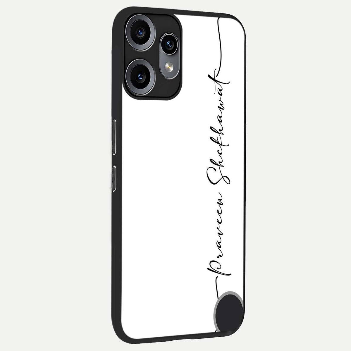  White Tune Custom Name back cover For Nothing Cmf Phone 2 Pro slim fit personalized glass case with aesthetic design