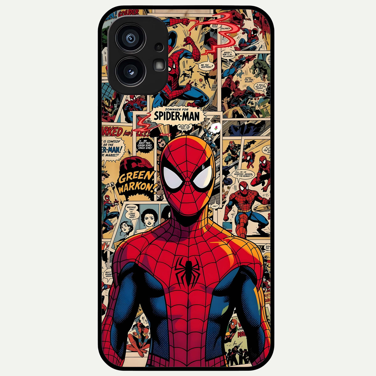  Aesthetic Spider Glass Case For Nothing Phone 1 back cover – full design glossy printed glass finish