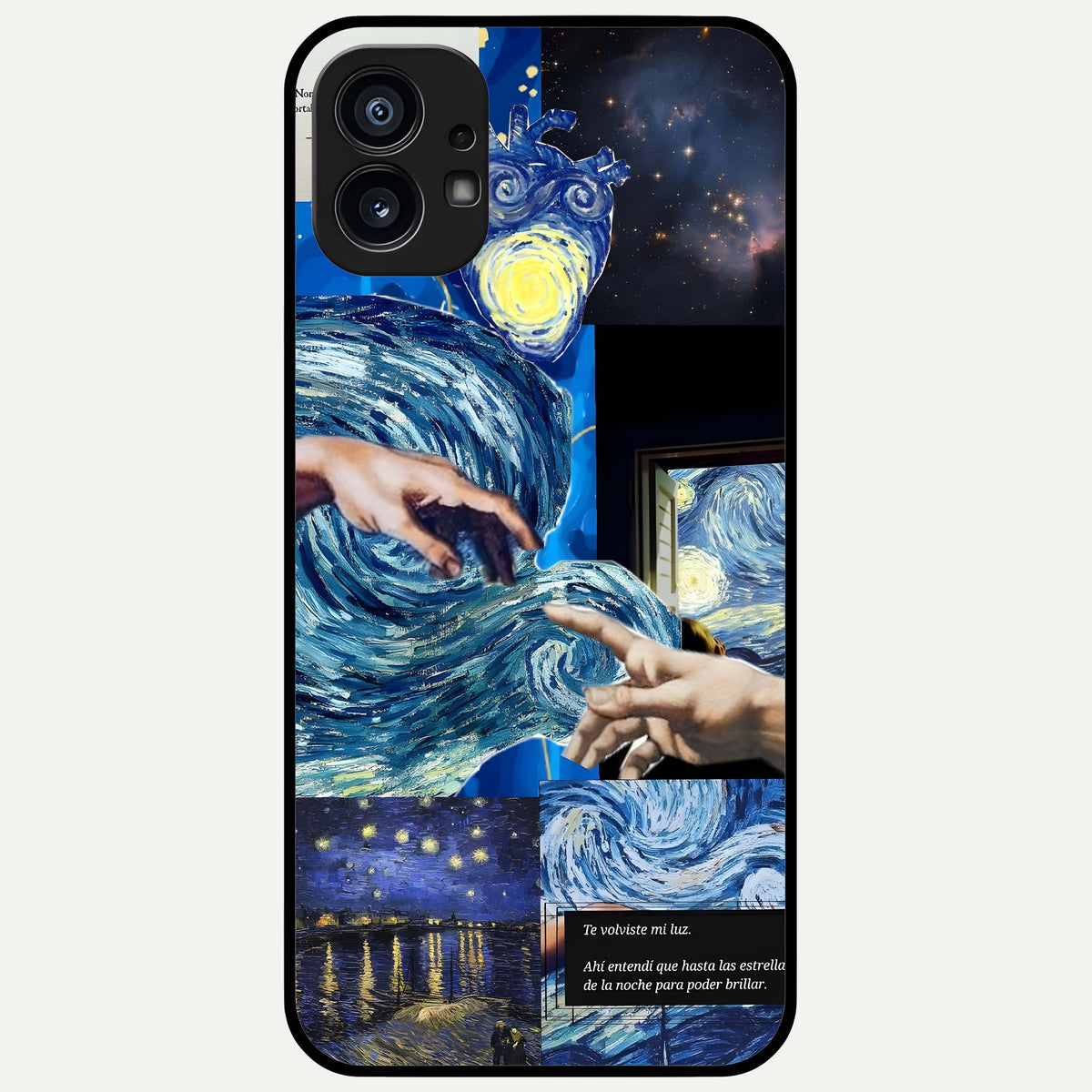  Aesthetic Vando Hands Glass Case For Nothing Phone 1 back cover – full design glossy printed glass finish