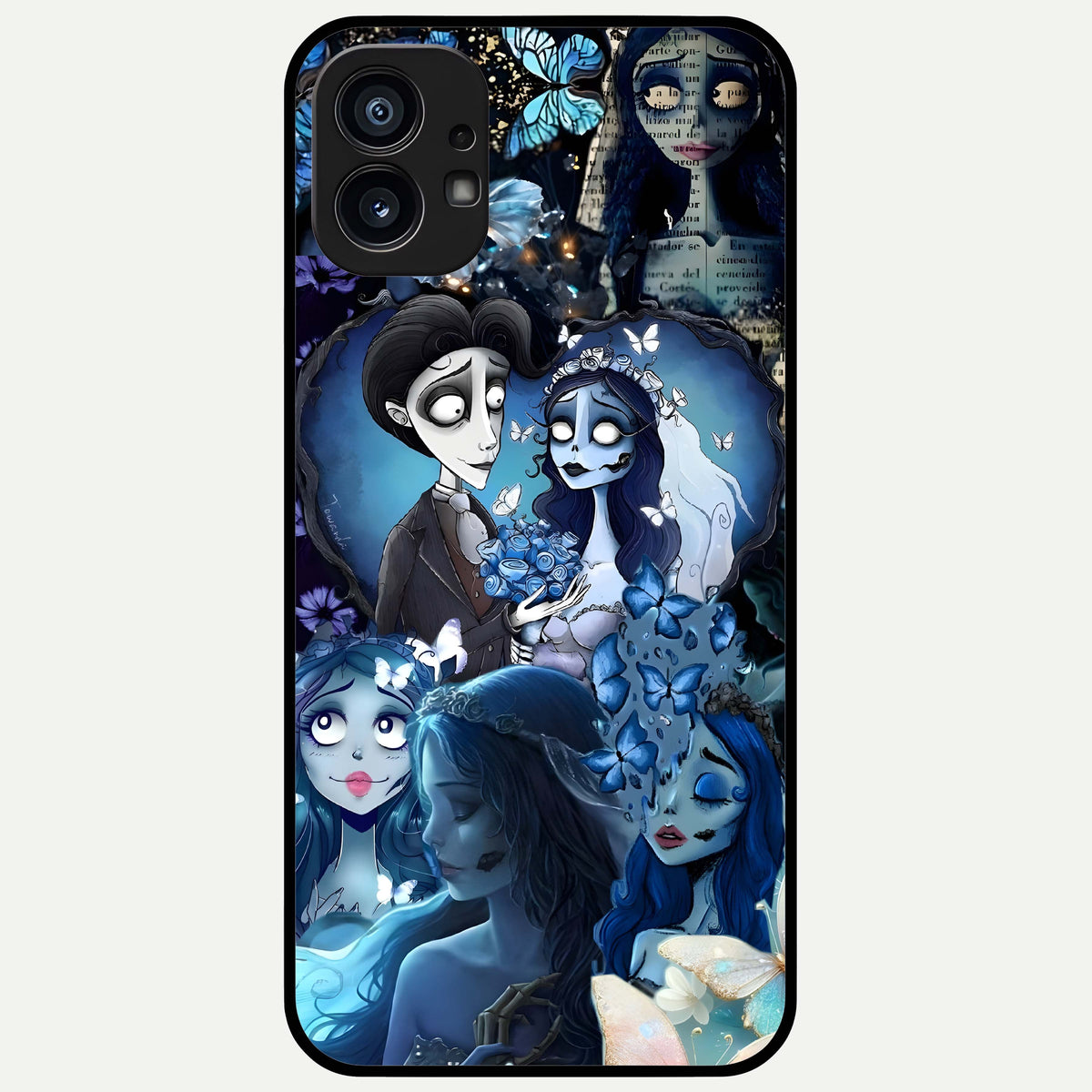  Butterfly Ghost Soul Glass Case For Nothing Phone 1 back cover – full design glossy printed glass finish