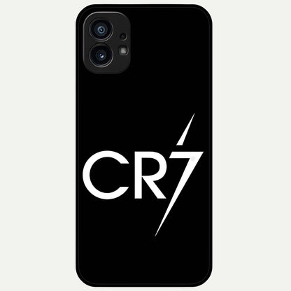  CR7 Elite Strike Glass Case For Nothing Phone 1 back cover – full design glossy printed glass finish