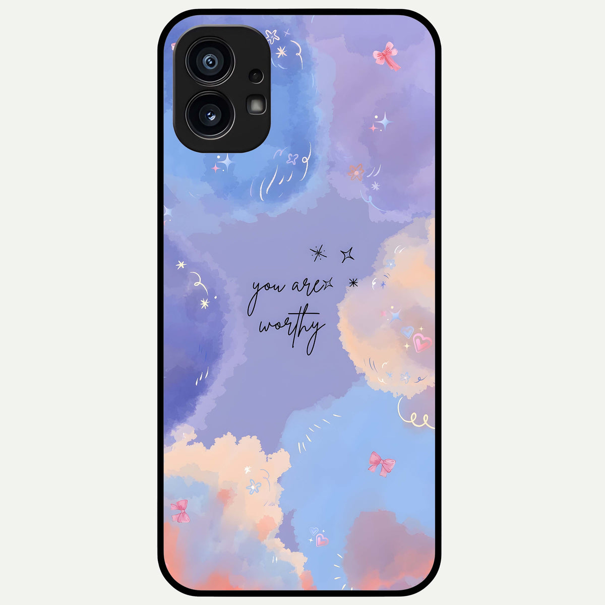  Celestial Cloud Magic Glass Case For Nothing Phone 1 back cover – full design glossy printed glass finish