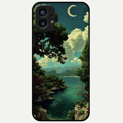  Celestial Lake Peace Glass Case For Nothing Phone 1 back cover – full design glossy printed glass finish