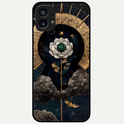  Celestial Lotus Morang Glass Case For Nothing Phone 1 back cover – full design glossy printed glass finish