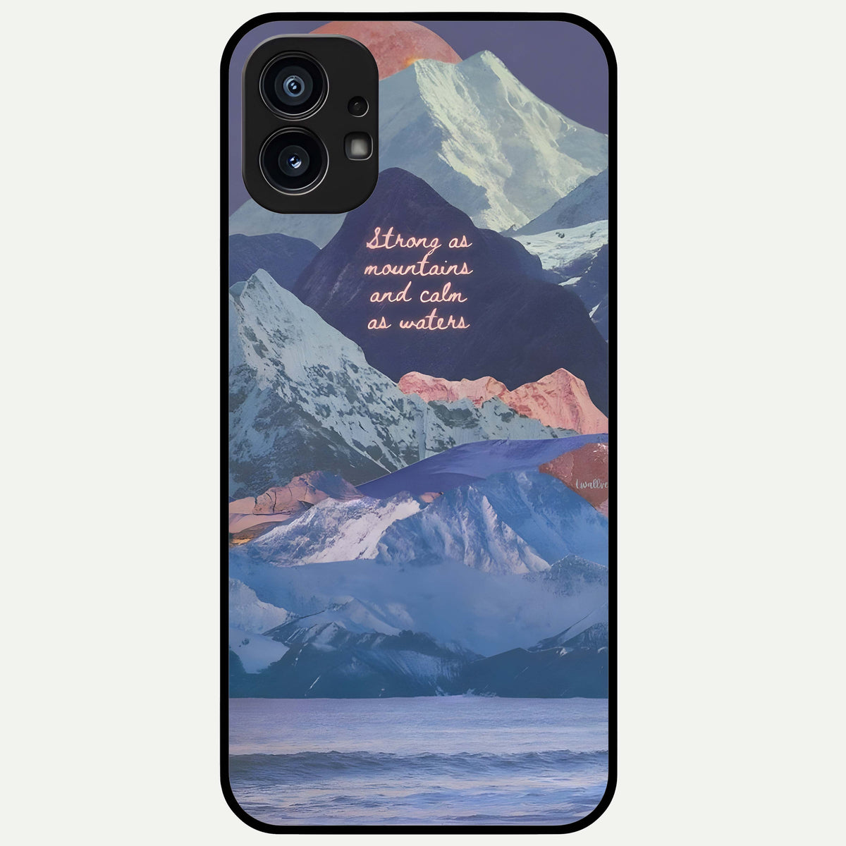  Celestial Mountain Calm Glass Case For Nothing Phone 1 back cover – full design glossy printed glass finish