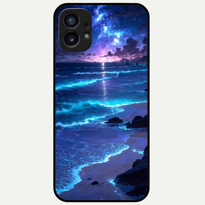  Classic Damn Look Glass Case For Nothing Phone 1 back cover – full design glossy printed glass finish