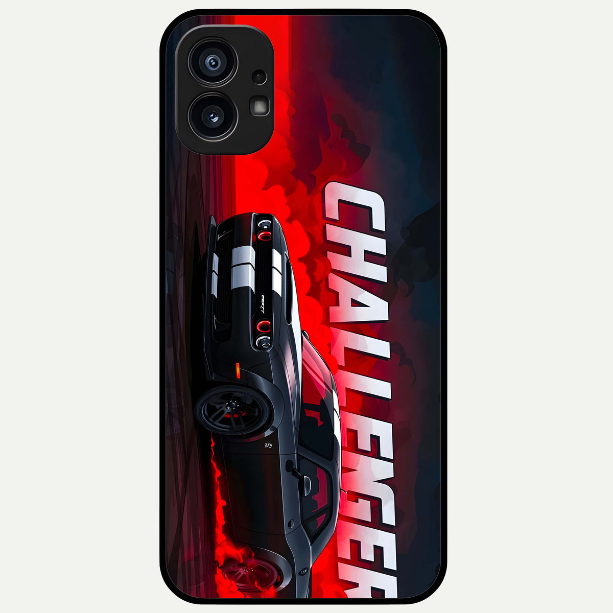  Crimson Challenger Fury Glass Case For Nothing Phone 1 back cover – full design glossy printed glass finish