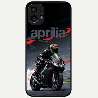  Dark Aprilla Glass Case For Nothing Phone 1 back cover – full design glossy printed glass finish