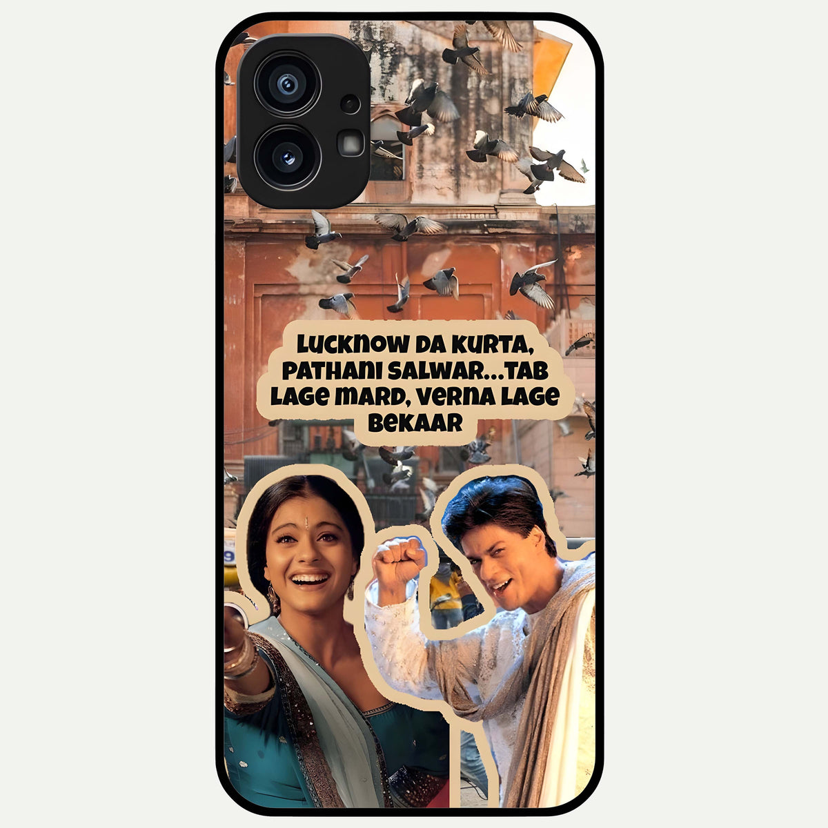  Desi Retro Vibes Glass Case For Nothing Phone 1 back cover – full design glossy printed glass finish