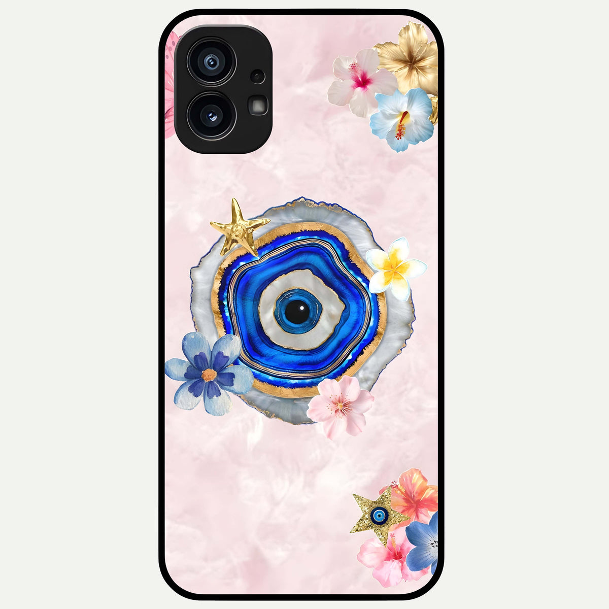  Divine Aura Bloom Glass Case For Nothing Phone 1 back cover – full design glossy printed glass finish