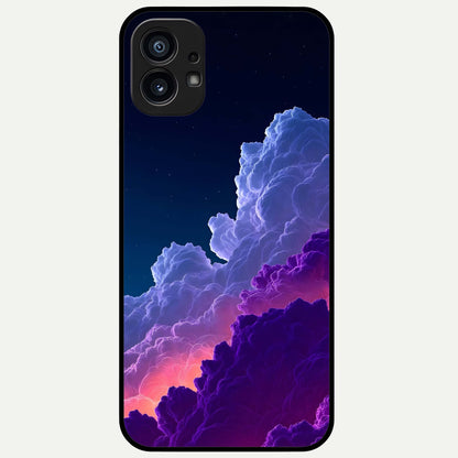  Dreamy Cloud Skies Glass Case For Nothing Phone 1 back cover – full design glossy printed glass finish