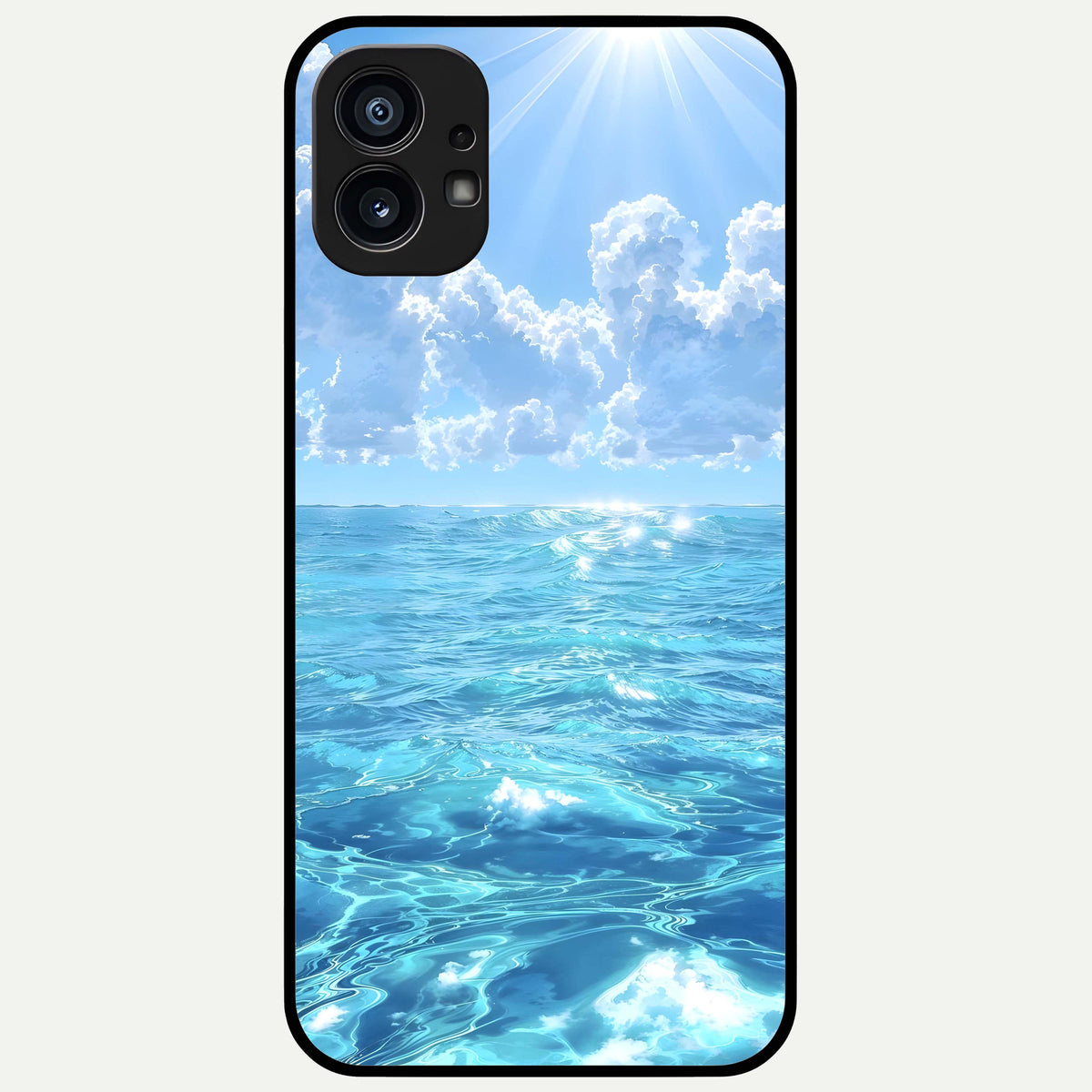  Endless Ocean Horizon Glass Case For Nothing Phone 1 back cover – full design glossy printed glass finish
