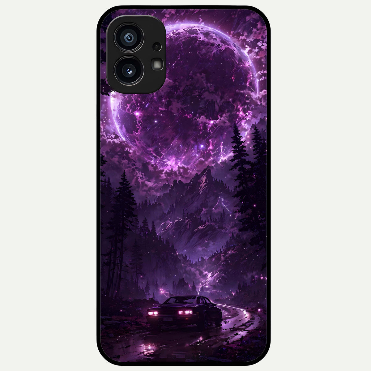  Eternal Cosmic Drive Glass Case For Nothing Phone 1 back cover – full design glossy printed glass finish