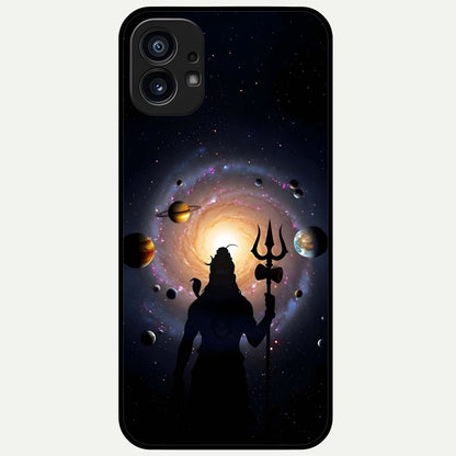  Galactic Shiva Vision Glass Case For Nothing Phone 1 back cover – full design glossy printed glass finish