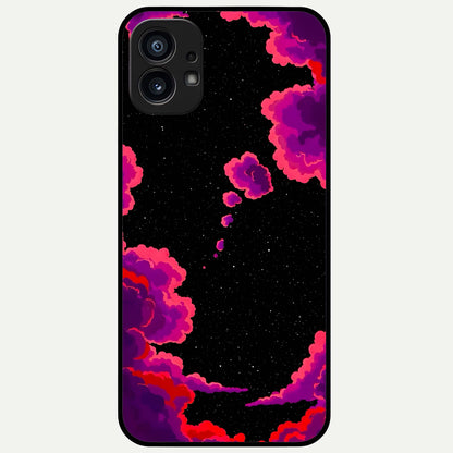  Galaxy Dream Frame Glass Case For Nothing Phone 1 back cover – full design glossy printed glass finish