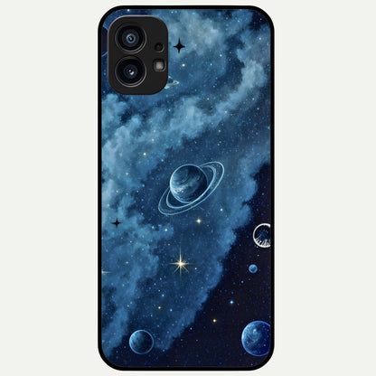 Galaxy Dream Space Glass Case For Nothing Phone 1 back cover – full design glossy printed glass finish