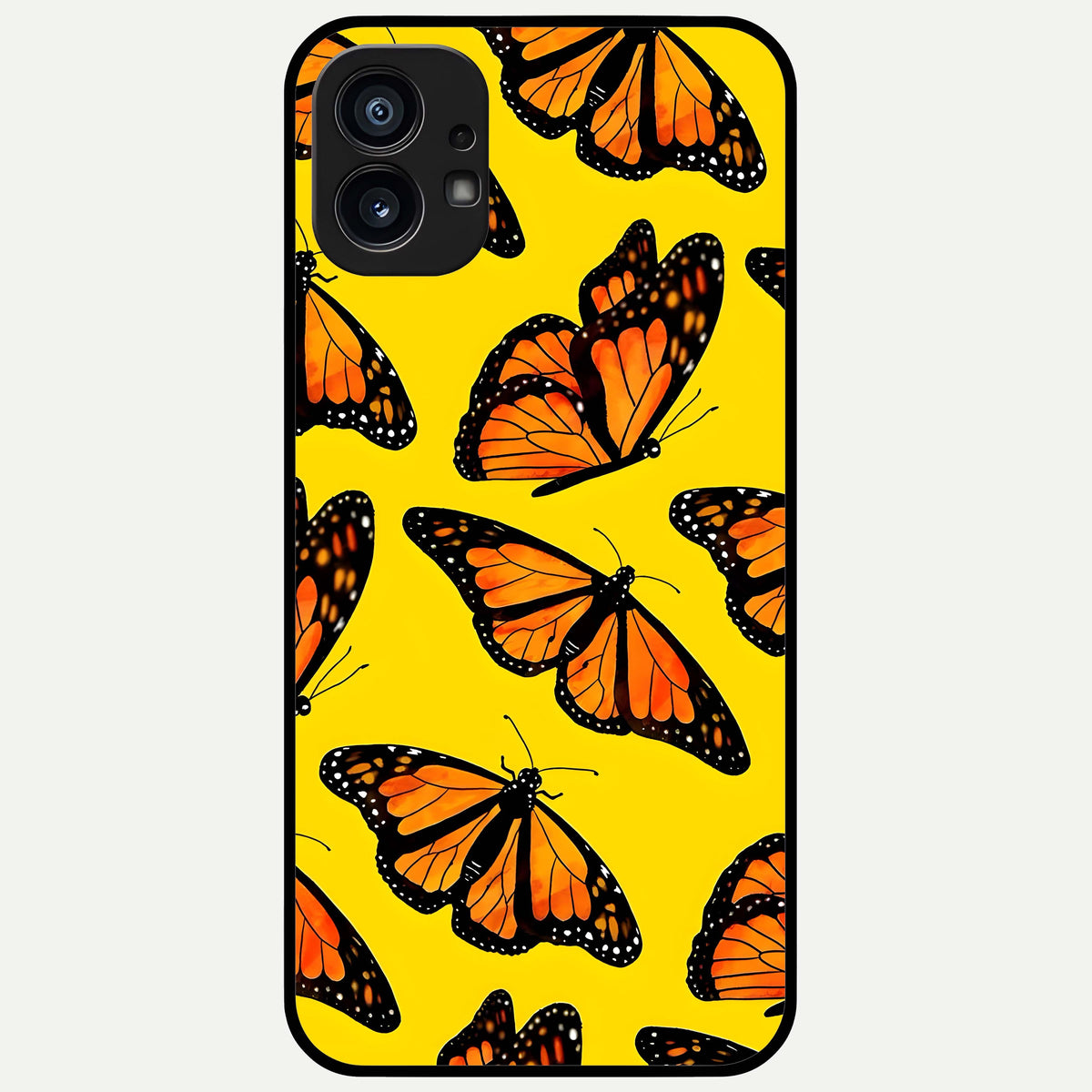  Golden Wing Flight Glass Case For Nothing Phone 1 back cover – full design glossy printed glass finish