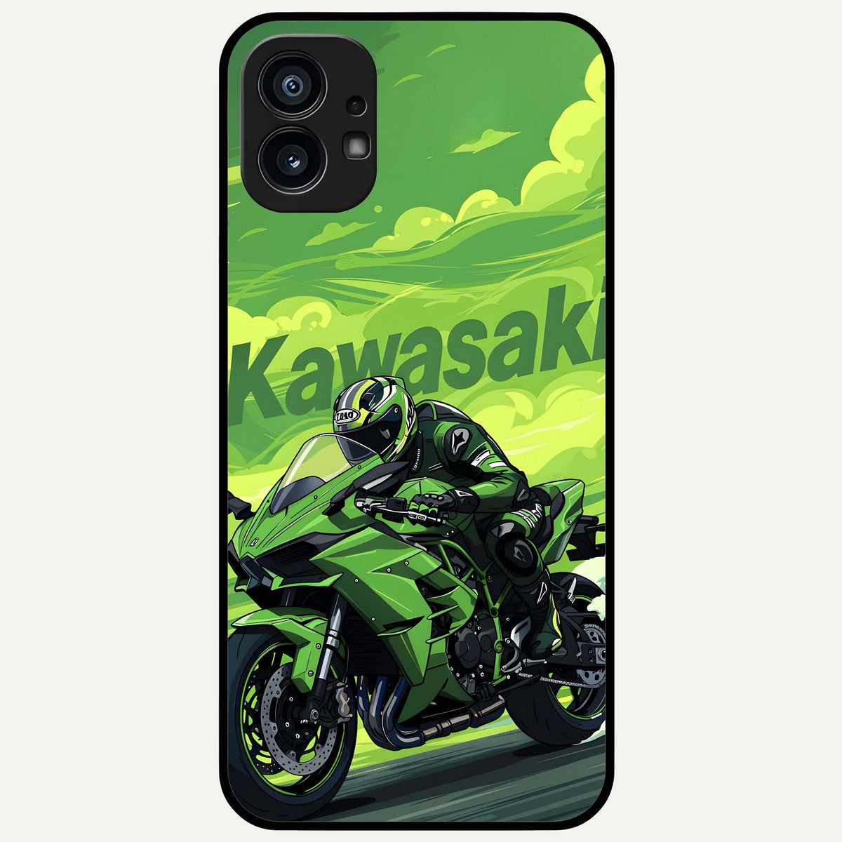  Greenery Sky Glass Case For Nothing Phone 1 back cover – full design glossy printed glass finish