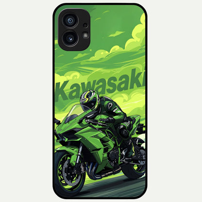  Greenery Sky Glass Case For Nothing Phone 1 back cover – full design glossy printed glass finish