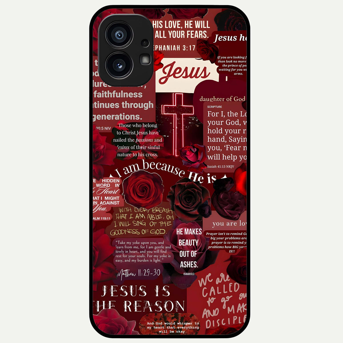  Jesus Love Heals Glass Case For Nothing Phone 1 back cover – full design glossy printed glass finish