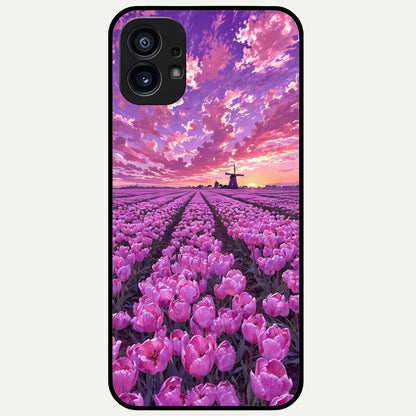  Lavender Dream Skies Glass Case For Nothing Phone 1 back cover – full design glossy printed glass finish