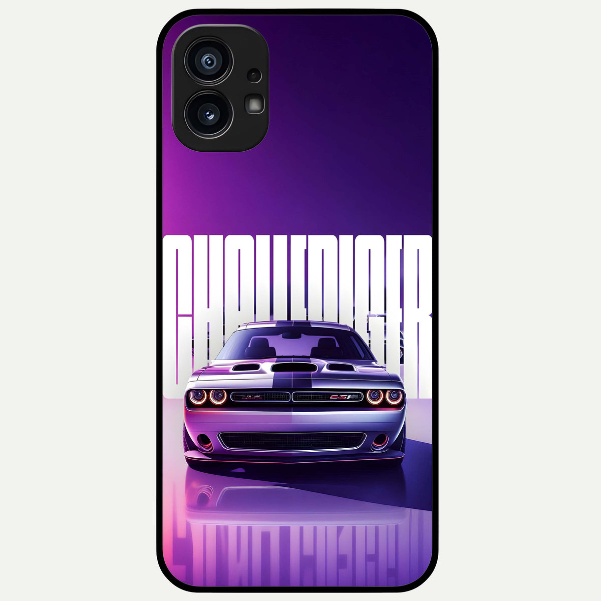  Midnight Muscle Ride Glass Case For Nothing Phone 1 back cover – full design glossy printed glass finish