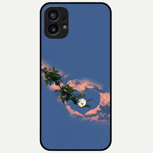  Sky Under Tree Glass Case For Nothing Phone 1 back cover – full design glossy printed glass finish