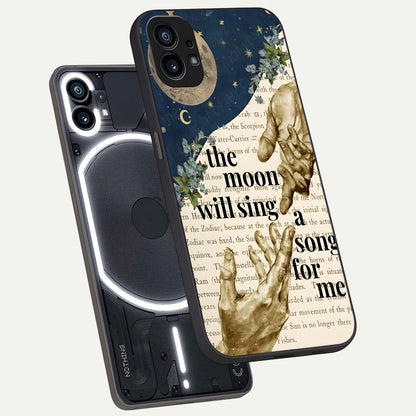  Aesthetic Divine phone case For Nothing Phone 1 showing premium glass back cover with detailed artwork