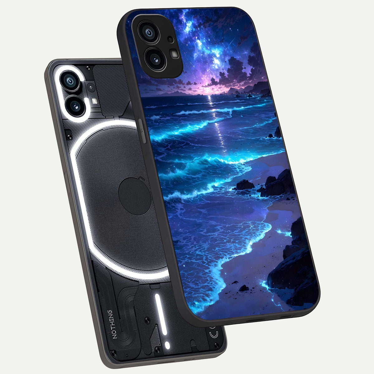 Classic Damn Look phone case For Nothing Phone 1 showing premium glass back cover with detailed artwork