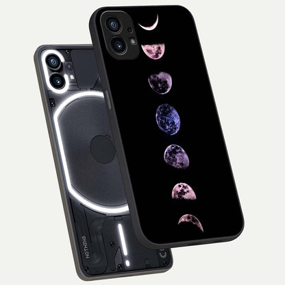  Crimson All Planets phone case For Nothing Phone 1 showing premium glass back cover with detailed artwork