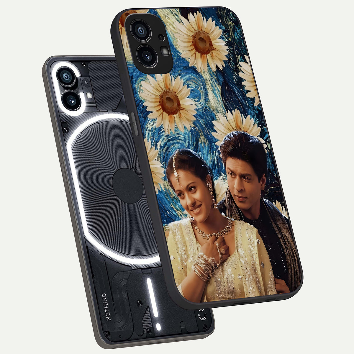  Eternal Love Story phone case For Nothing Phone 1 showing premium glass back cover with detailed artwork